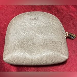 NWOT Furla Leather Clutch, Gray